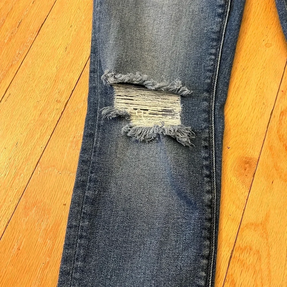 Hudson Blair Super Skinny Jeans Distressed Medium Wash Sz 28 - Picture 2 of 10